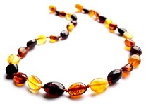 collier en ambre naturelle